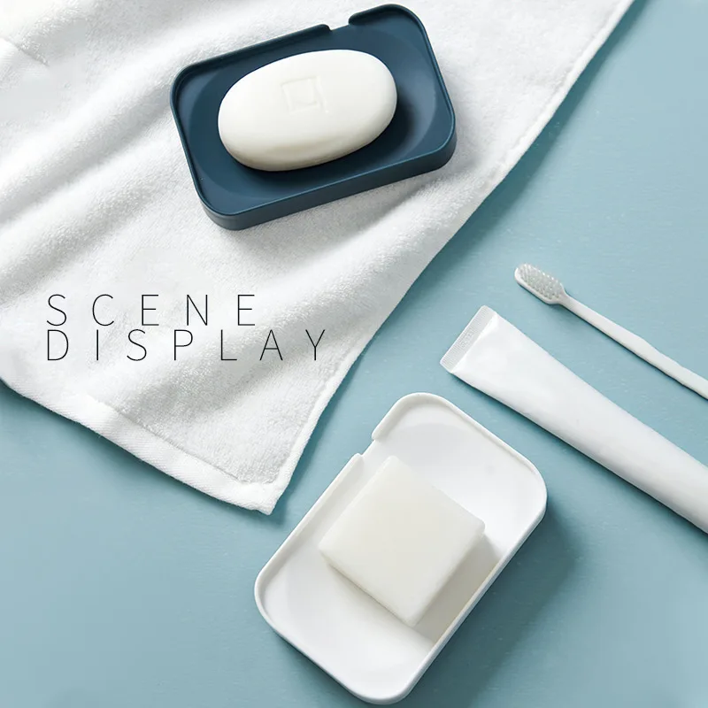 

New Portable Soap Box Soap Tray Handmade Soap Storage Holder Bathroom Accessories Organizer Floor-standing Double Layer