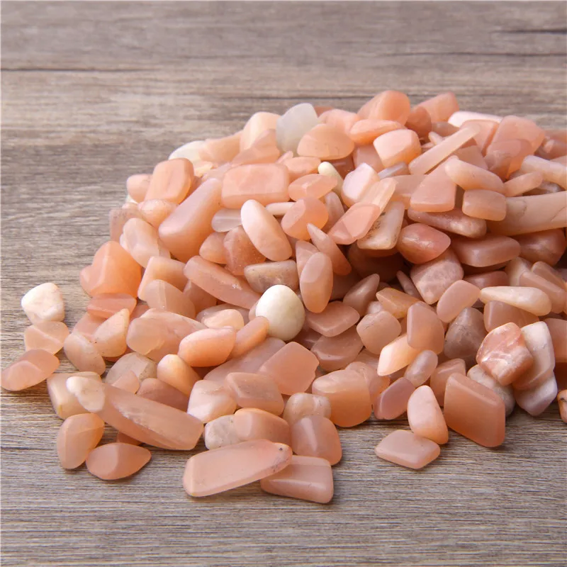 Натуральный грубый неправильный Sunstone без отверстия гравий каменные чипсы