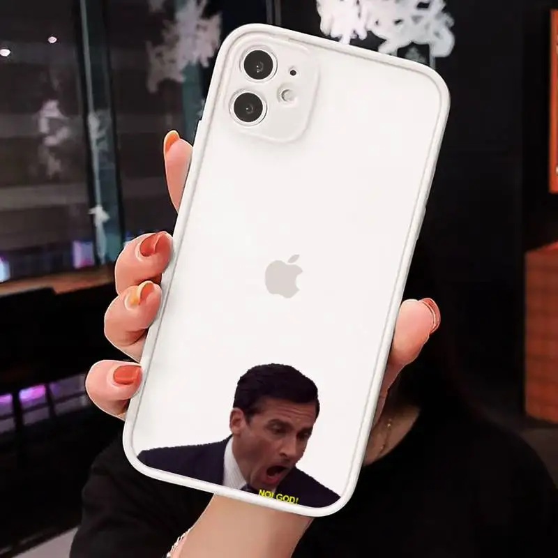

The Office Phone Case matte transparent For white iPhone 7 8 x xs xr 11 12 pro plus max mini Clear Funda