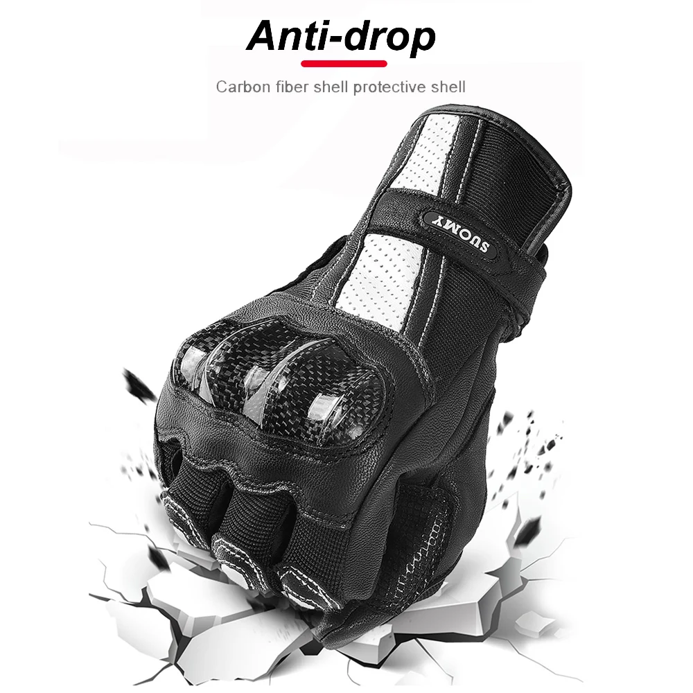 Женские розовые Мотоциклетные Перчатки Suomy из козьей кожи длинные женские