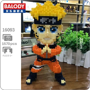 Naruto Balody Naruto Ninja Alrale Doraemon Super Mario Sonic Wario Yoshi Luigi Animal Mini Building DIY Алмазные маленькие блоки игрушка без коробки - Цвет: Naruto