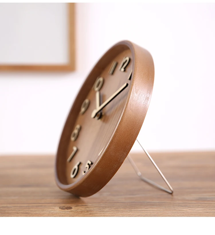 

Nordic Modern Table Clock Desk Minimalist Standing Desktop Clock Simple Bedroom Living Room Reloj De Mesa Home Decoration AD50TC