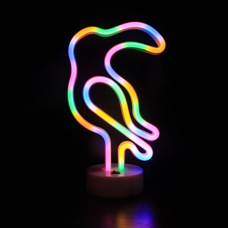 Цветной светодиодный неоновый светильник настольная лампа привлекательная