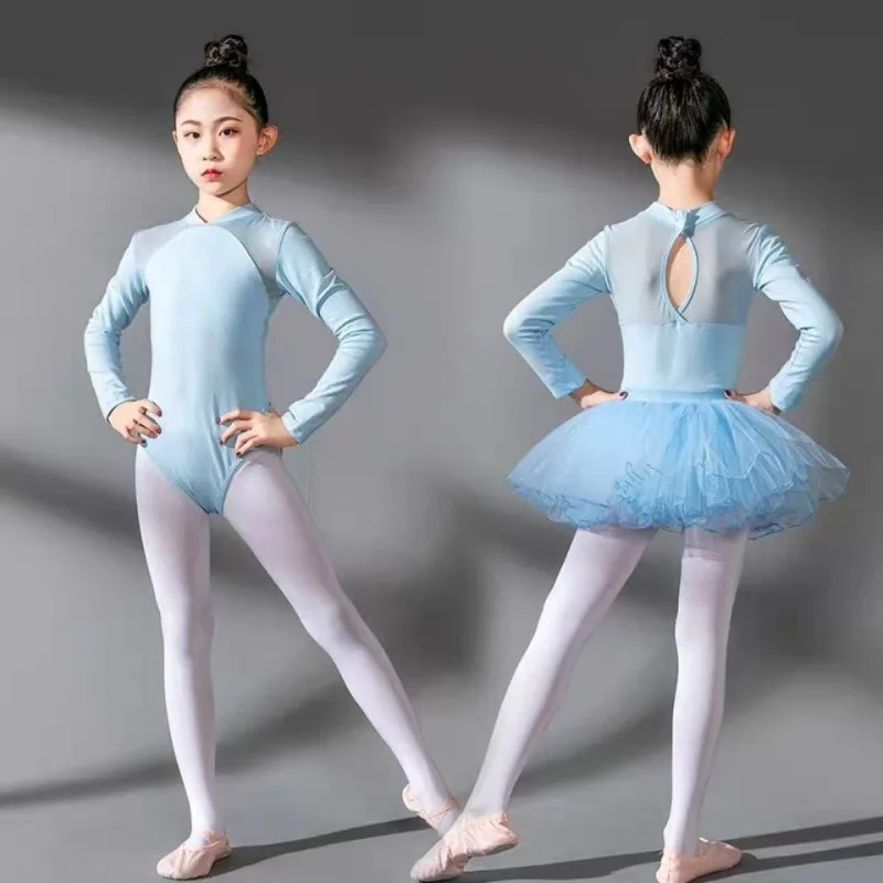 

Children's Dance Dress Short Sleeves Children Tight Skirt Suit Summer Ballerina Dress Chinese Dance Dress Women's Performance