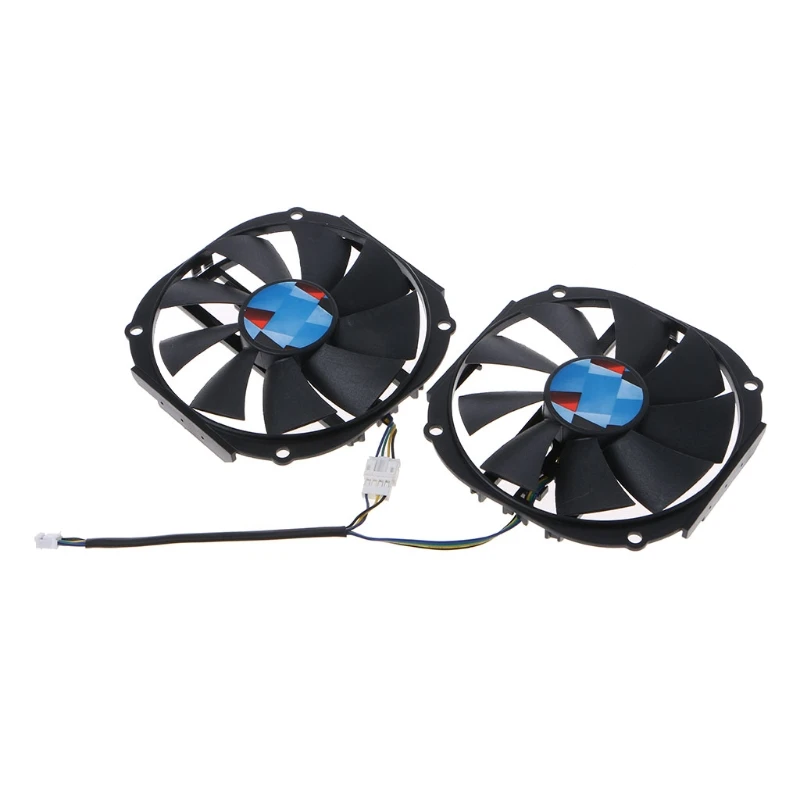 

2Pcs 85MM GA91S2H 4Pin VGA Fan Graphics Card Cooling Fan for Yeston RX480 570 580 Receivers, Amps, DVR, AV Cabinet