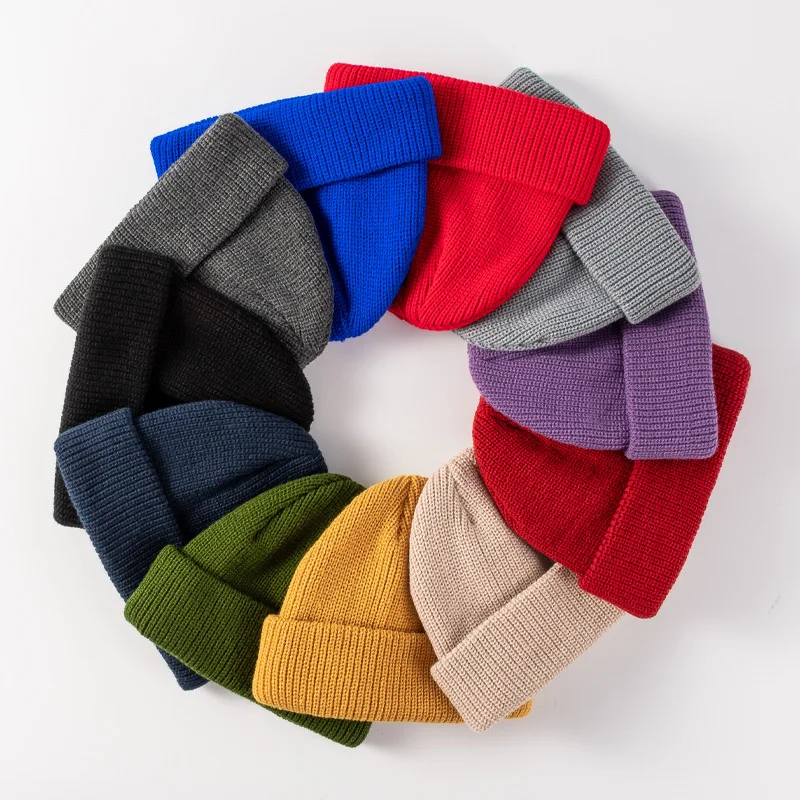 

11 color Hip-hop Fashion Autumn and Winter Warm Acrylic Bonnets Hats for Men Women Skullies & Beanies Unisex Hat