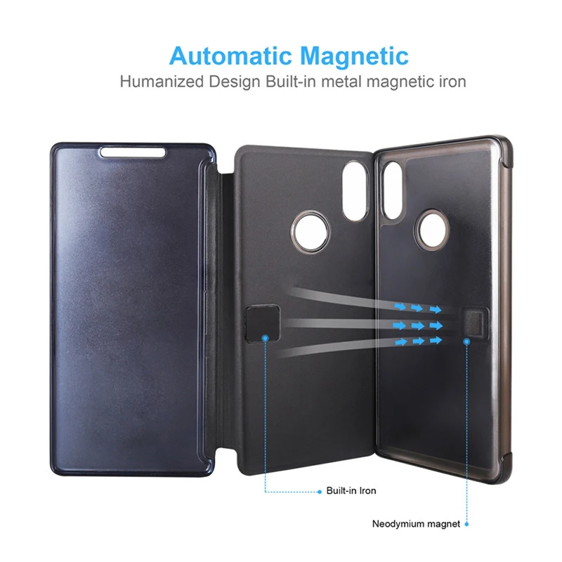 luxury plating smart mirror phone case leather for oneplus 6 6t 7 7 pro 7t 7t pro 8 8 pro 9 pro 9r 8t nord n200 5g mobile funda free global shipping