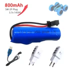 Автомобильные запчасти JJRC C2 D828, 14500 SM-2P, 3,7 в, 800 мА  ч, литий-ионный аккумулятор, перезаряжаемый, для машинки-самосвала на радиоуправлении, аксессуары Аккумуляторы для игрушек