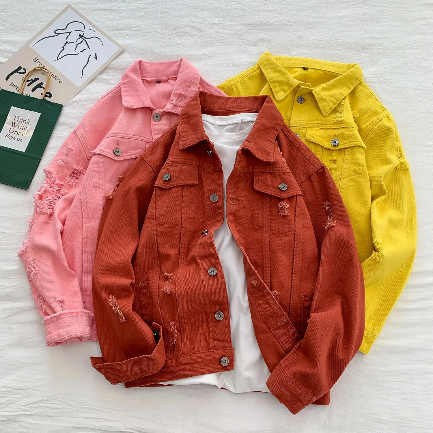 Куртка мужская джинсовая с отложным воротником простой облегающий пиджак из