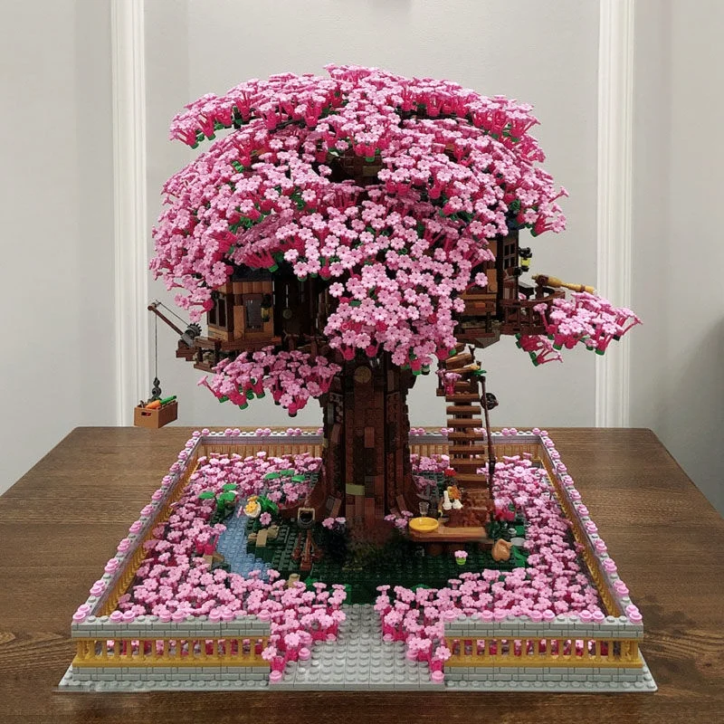 

Творческий Домик Сакура, идеи и экшн-фигурки, модели блоков, детские украшения для девочек, Обучающие игрушки, подарки 21318