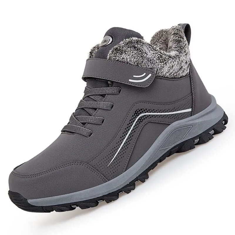 

Мужские зимние ботинки, супер теплые мужские прогулочные ботинки, высококачественные Водонепроницаемые кожаные мужские ботинки, уличные к...