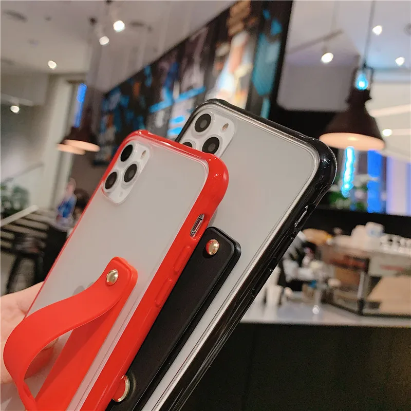 Прозрачный чехол iPWSOO на запястье для телефона iPhone 11 Pro Max XS XR X 8 7 6s 6 Plus