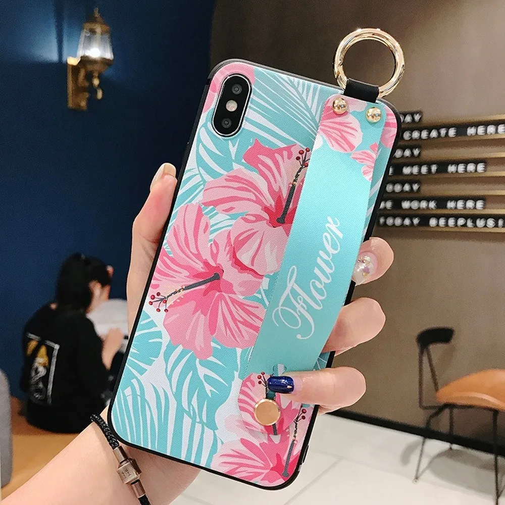 Чехол для телефона с держателем на запястье Redmi Note 8 чехол 7 6 5 4X INS рельефный