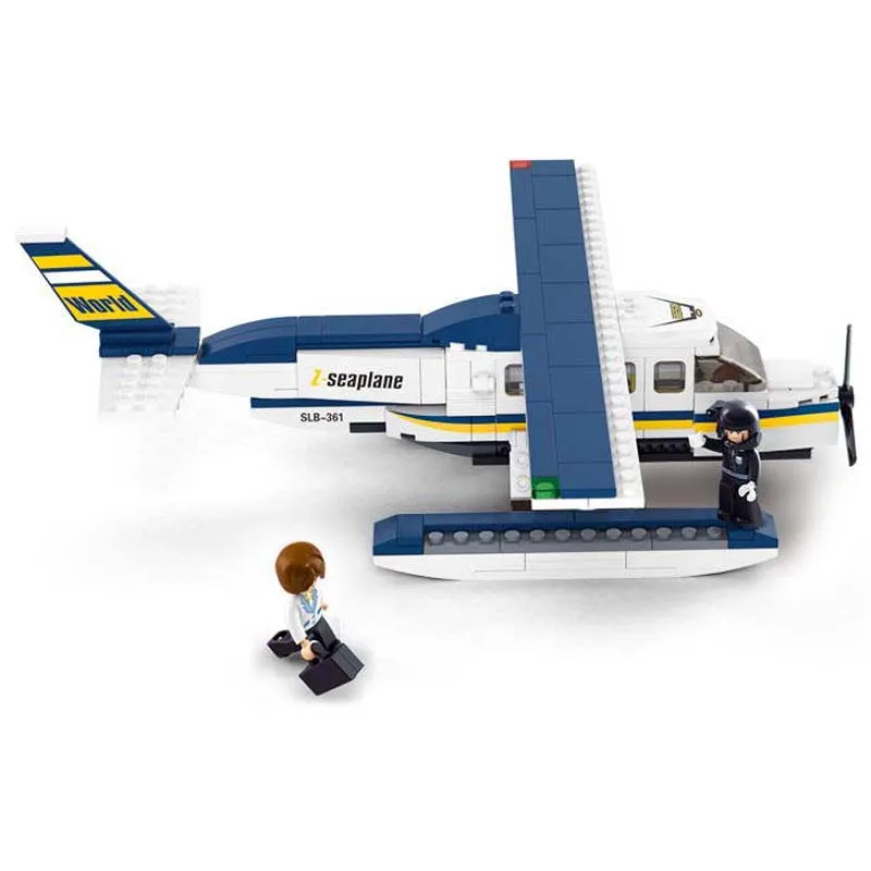 

Конструктор детский из серии «Аэропорт», «Морской самолет», SLuban, M38-B0361