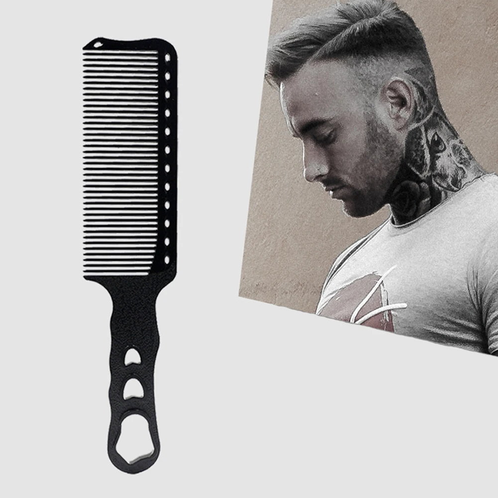 

Non-Slip Detangle ABS Cutting Wide Teeth Daily Hair Comb Barber Home Professional Salon Hairdressing Multifunction Hanging