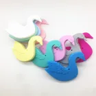Chenkai 5 шт. не содержит Бисфенол А DIY силиконовый детский Прорезыватель для зубов красивый Лебедь сенсорный кулон Игрушка аксессуары пищевой класс