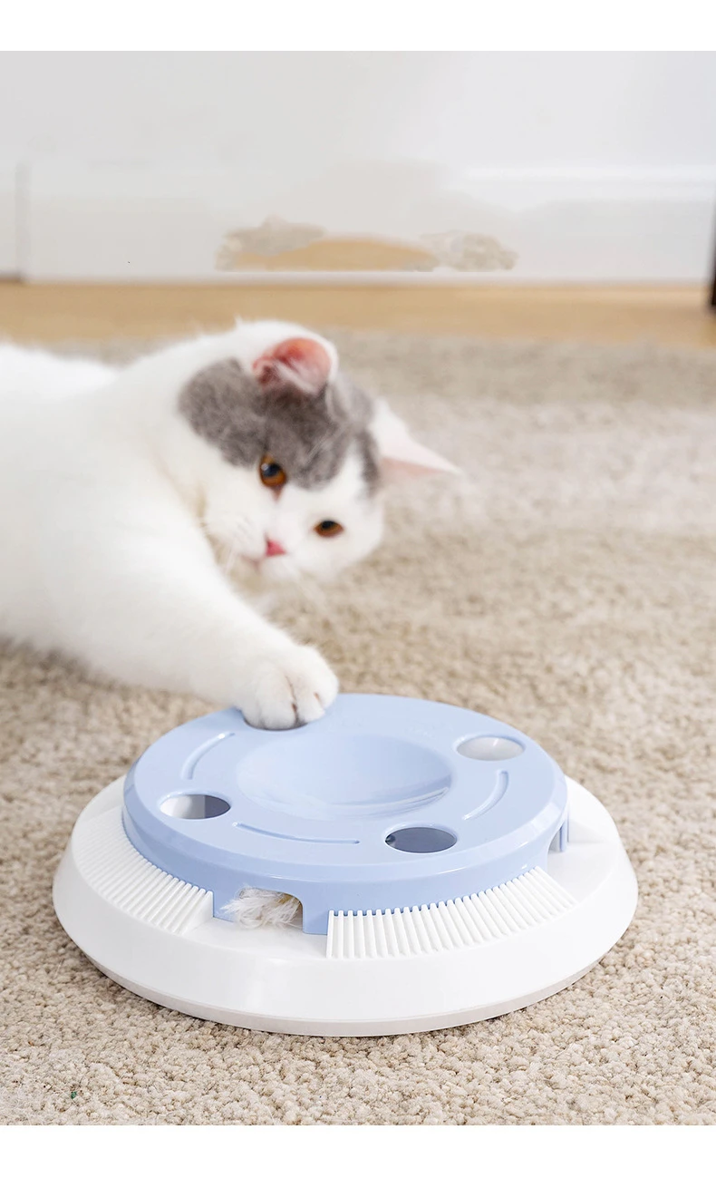 

Automatic Cat Feather Toys Electronic Rotating Toy Electric cat toy feather automatic telescopic tease with 3pc Feather