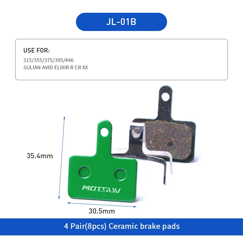 4 Pairs/8 Pcs MTB Bicycle Hydraulic Disc Ceramics Brake Pads For SHIMANO SRAM AVID HAYES Magura Cycling Bike Part Accessories | Спорт и
