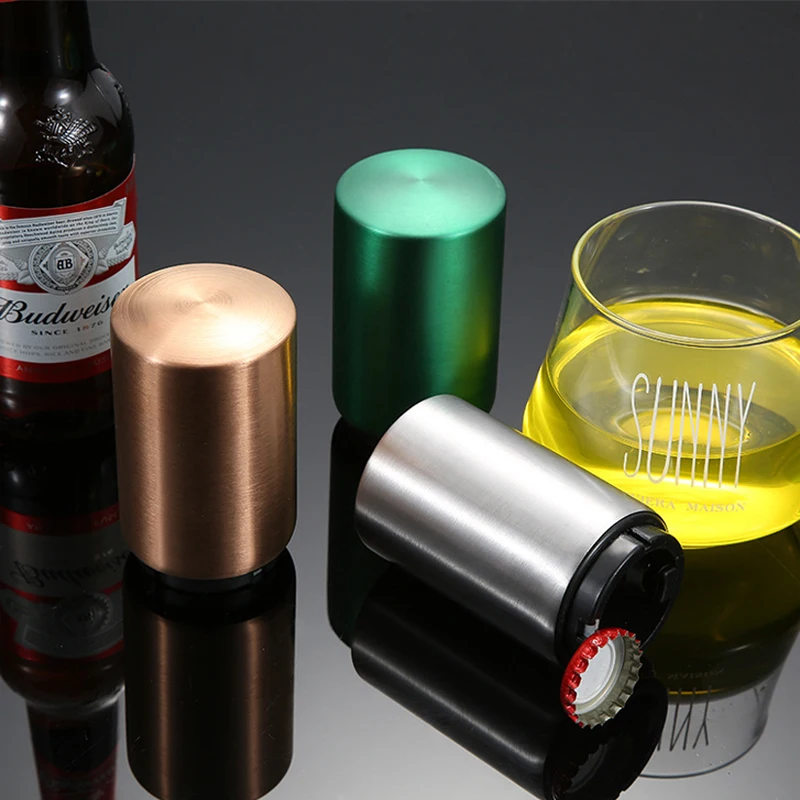 1pc Kitchen Stainless Steel Bottle Opener Beer Automatic Magnetic Openers Bar Wine Tool | Дом и сад