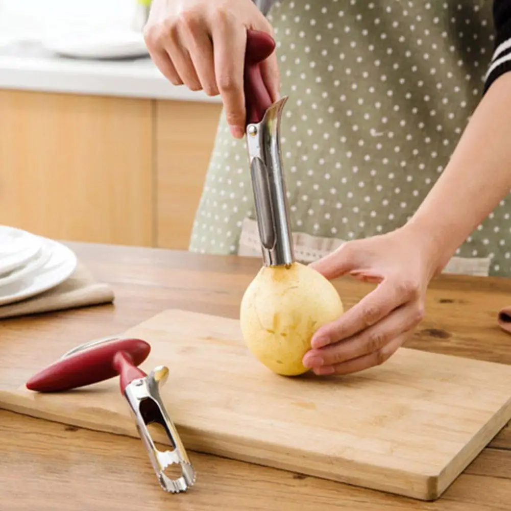 

1pc Multi-function Cutting Vegetable Pear Core Removed Cutter Tool Corers Core Steel Slicer Fruit Knife Kitchen O9g1