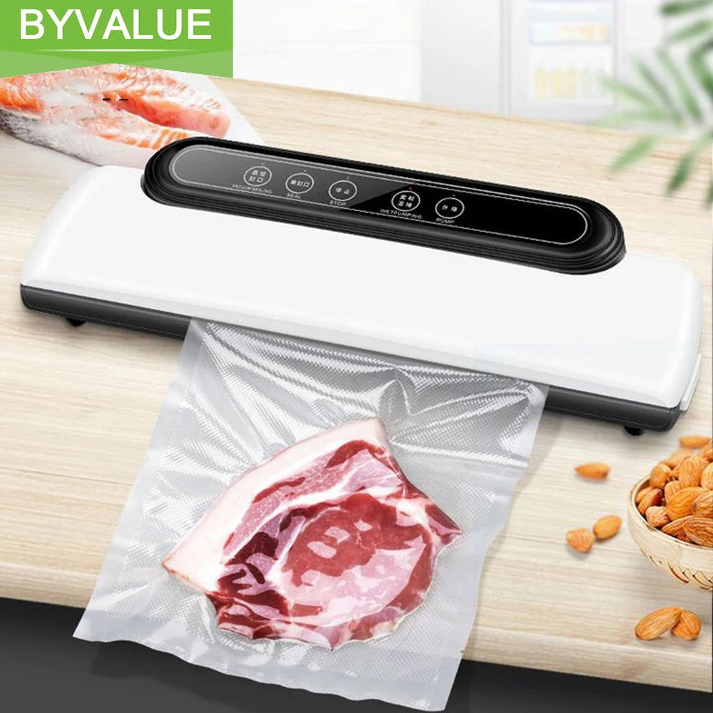 

Byvalue New Food Vacuum Sealer Packaging Machine With 10pcs Bags Free Vacuum Food Sealing Machine Vacuum Sealer Packer For Food