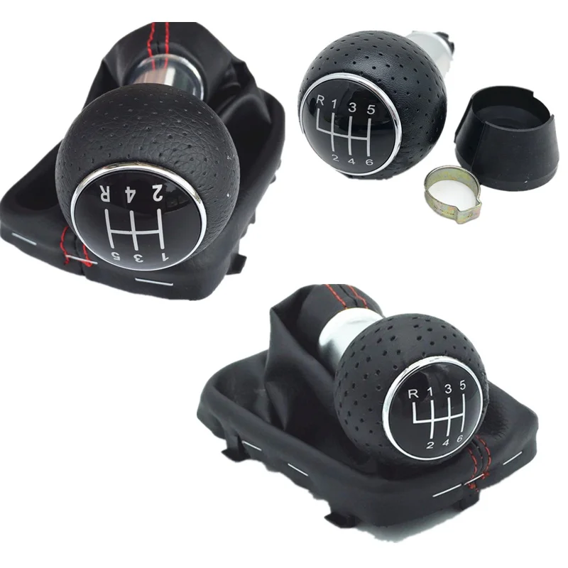 

For Audi A3 S3 8L 1.6L 1996 1997 1998 1999 2000 2001 2002 2003 Car Styling Gear Shift Knob Lever Pen Gaiter Boot Cover Collar