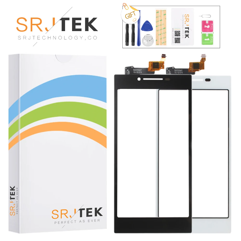 

SRJTEK 4.7" For Lenovo P70 P70T Digitizer Touch Screen Digitizer Glass Panel Front Glass Lens Sensor with Logo Replace Parts