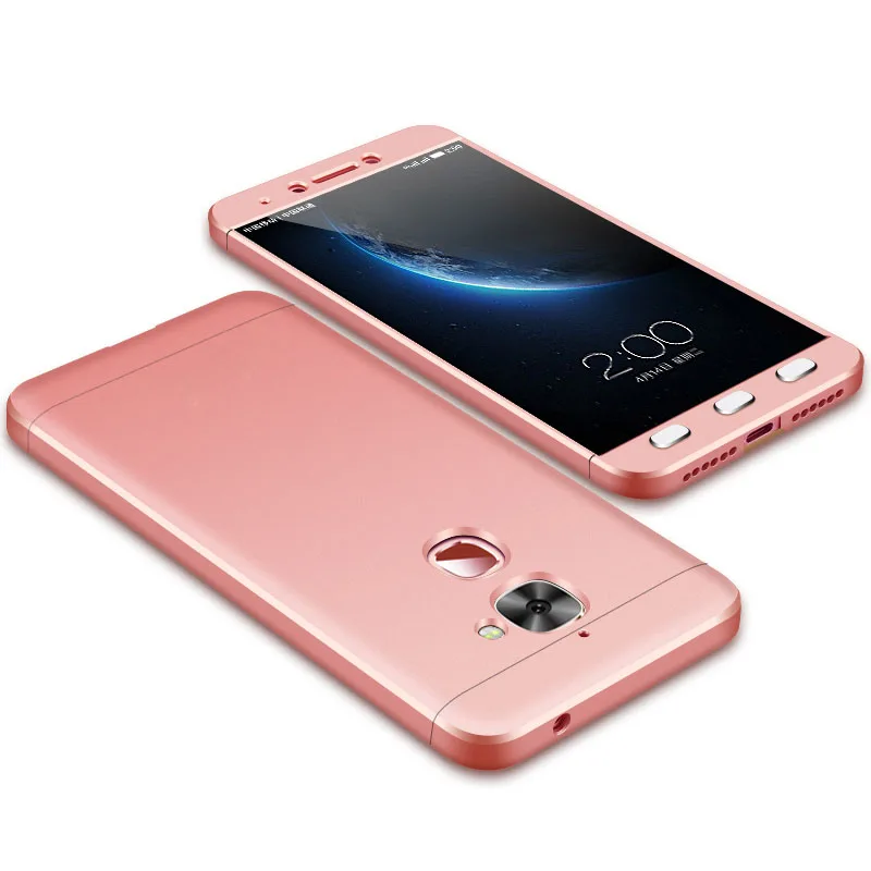 Rose Gold UPaitou 360 градусов полный Чехол красный чехол s для LeEco Le 2 Pro X620 X527 X520 X522 чехол 3 в 1 pc чехол для Letv Le2 - Цвет: Rose Gold