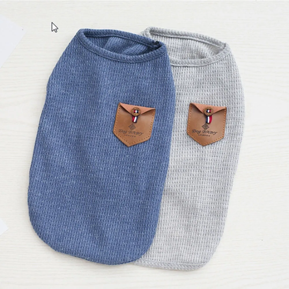 

Cotton Pet Vest Cute Soft Comfortable Cotton Dog Shirt Cat Dog Simple Sleeveless Clothing Durable Dog Clothes Pet Supplies