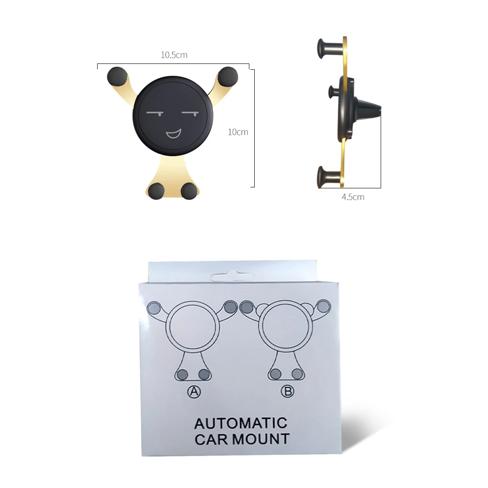

Gravity Car Phone Holder For Phone in Car Air Vent Clip Mount No Magnetic Mobile Phone Holder GPS Stand soporte movil coche