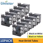 Термоусадочная трубка Unistar 10P 18051, 18052, 18054, 18055, 18056, 18057, 18058, 18053, совместима с промышленными термоусадочными трубками DYMO