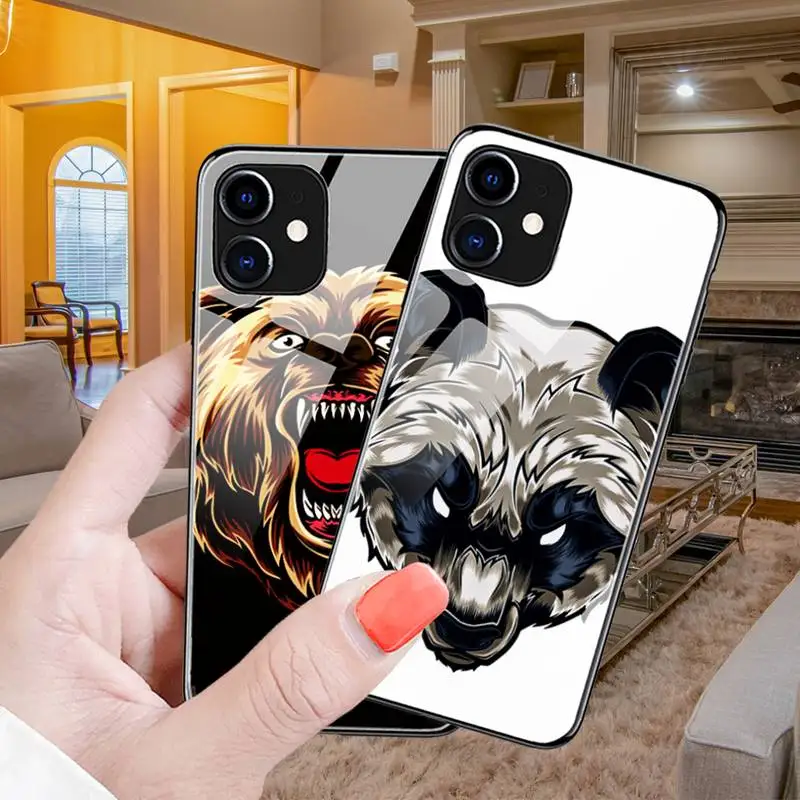 Чехол для телефона светящийся из закаленного стекла iPhone 12 11 Pro XR XS MAX 8X7 6S Plus SE 2020