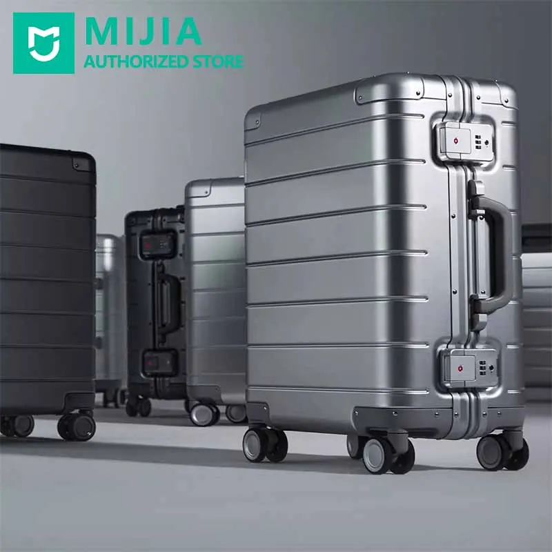 Чемодан Xiaomi Mi металлический Дорожный чемодан 2 водонепроницаемый на колесиках