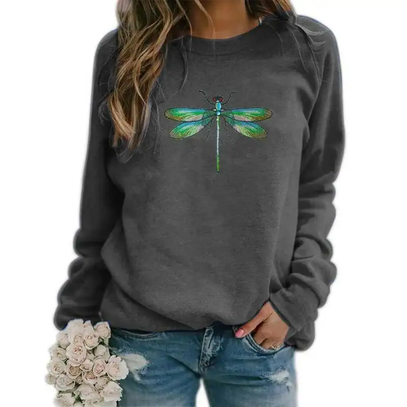 

Women Animal Print Long Sleeve T Shirt Jumper Sweatshirt Pollover Casual Tops