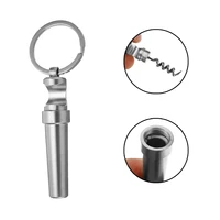 keychain outdoor portable mini multifunctional zinc alloy 3 in 1 bottle opener wine beer can opener wood corkscrew kitchen tools