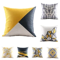 yellow diamond wave cushion cover geometric throw pillow case for home chair sofa decor pillowcases 2019 decorative pillows