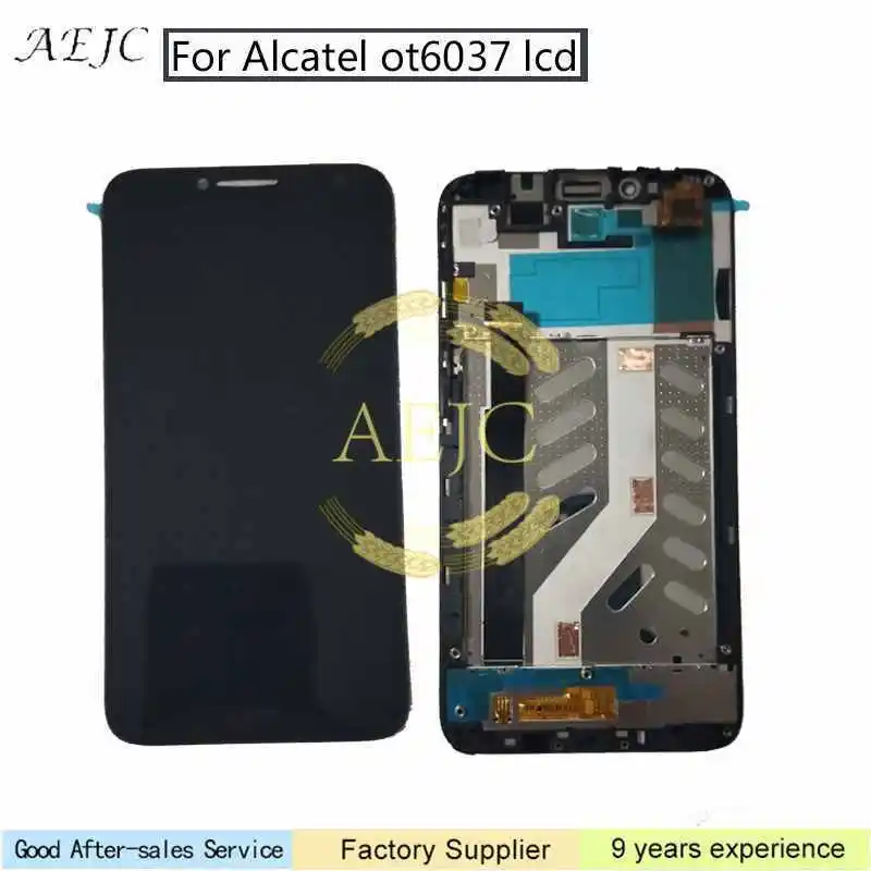 5," для Alcatel One Touch Idol2 OT6037 6037 6037Y 6037K ЖК-дисплей с рамкой сенсорный экран дигитайзер сборка Заводская поставка
