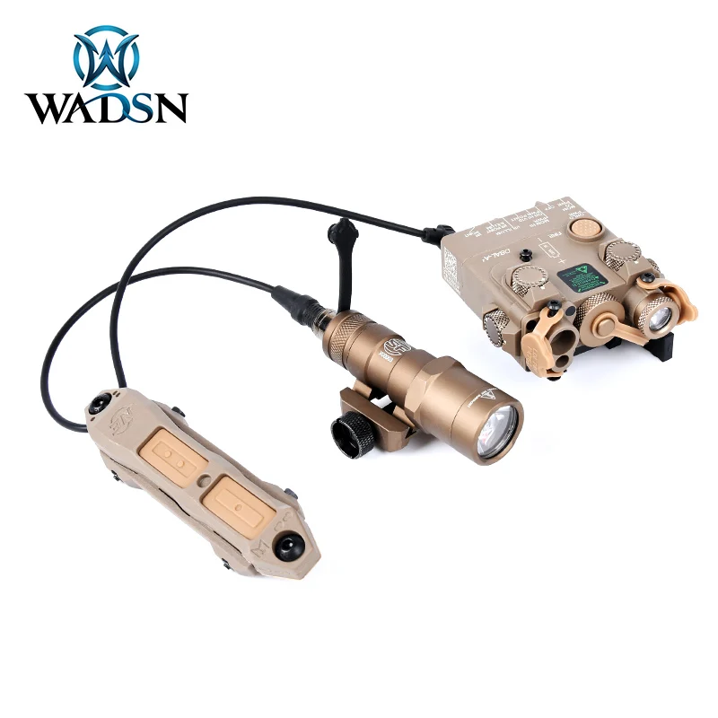

WADSN Tactical Airsoft Flashlight DBAL-A2 Red Laser White Light Version Nylon Weapon Lights Metal surefir PEQ Green Laser Sight