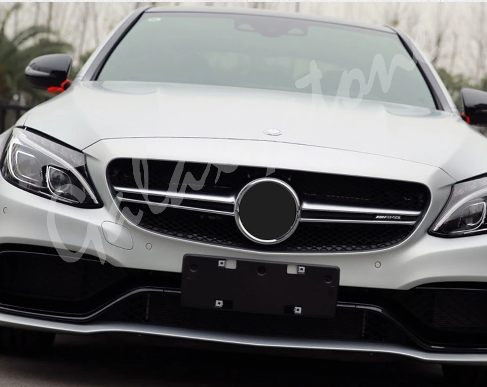 Передняя решетка бампера для Mercedes Benz GLK Class X204 GLK250 GLK300 GLK350 2013 2014 2015 AMG Black Chrome |
