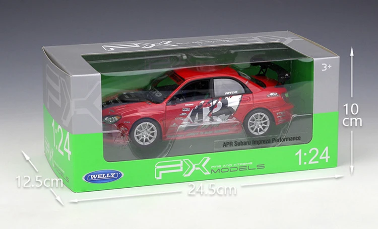 Welly литье под давлением 1:24 Масштаб SUBARU WRX STI симулятор Классическая Металлическая Модель автомобиля сплав игрушечный автомобиль спортивный автомобиль для детей подарочная коллекция