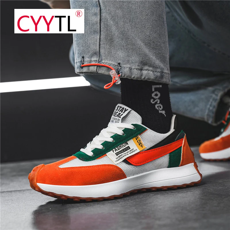 

CYYTL Men Fashion Running Shoes Breathable Comfortable Training Sneakers Students Youth Boys Walking Increased Zapatos de Hombre