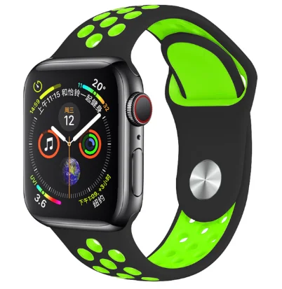 29 Band for Apple Watch 5 4 3 2 1 42MM 38MM soft Breathable strap Silicone Sports bands for Nike+ Iwatch series 5 4 3 40mm 44mm - Цвет ремешка: 29