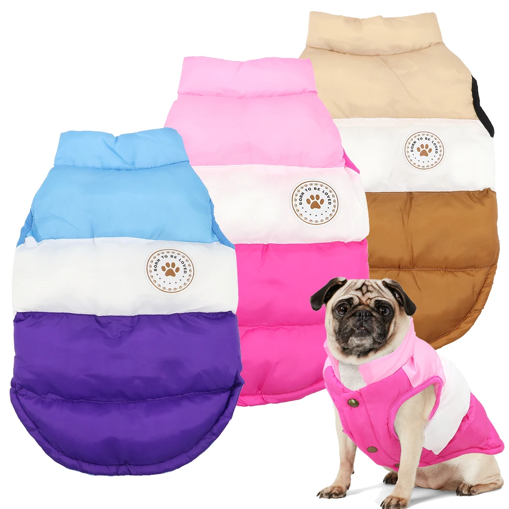 

Теплая одежда для собак, куртка для французского бульдога, мопса, чихуахуа, зимнее пальто для собак, одежда для щенков, костюм, одежда для домашних животных, жилет, одежда для собак