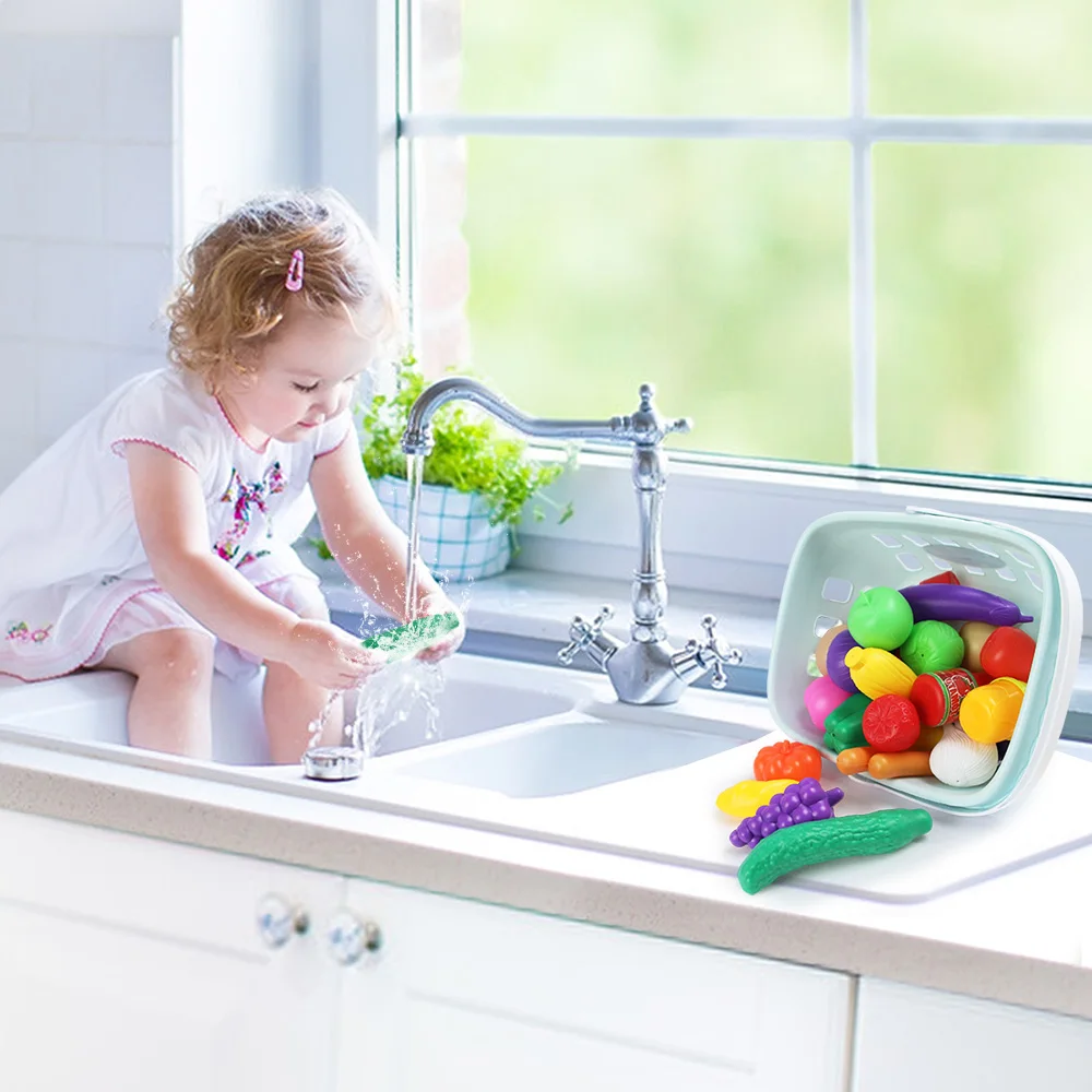 Игрушечный дом для детей тележка покупок набор игрушек с имитацией еды овощей