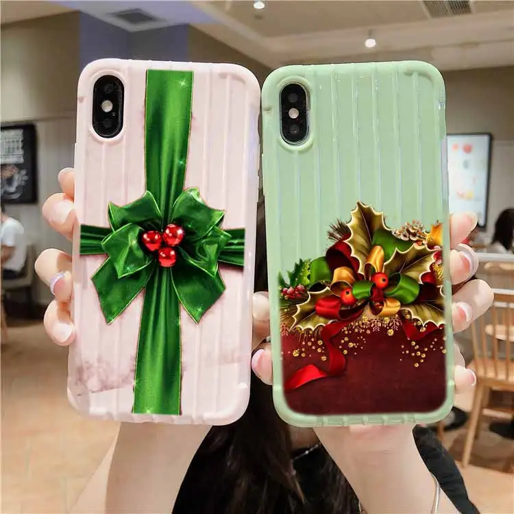 Счастливого Рождества чемодан на колесиках текстура чехол для телефона IPhone 11 Pro