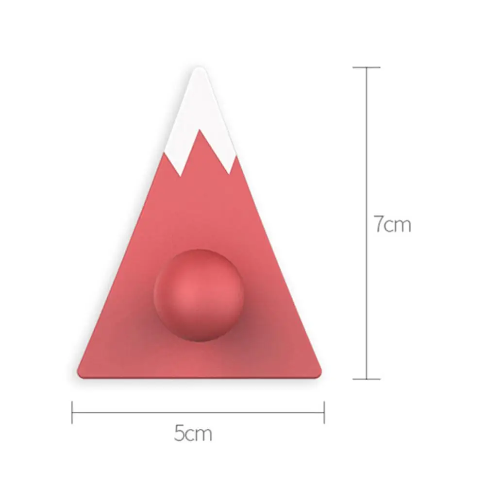 

4Pcs/set Mount Fuji hook Self-adhesive Wall Hook Decor hook ins Creative Home Clean Wall Hooks Storage Door No Hook Trace C R3K5