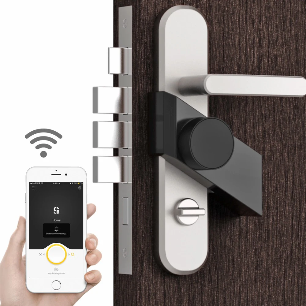 Get Free Shipping Sherlock S3 Smart Lock with 4pcs Keys Phone App Control Bluetooth-compatible Electronic Keyless smart door Lock