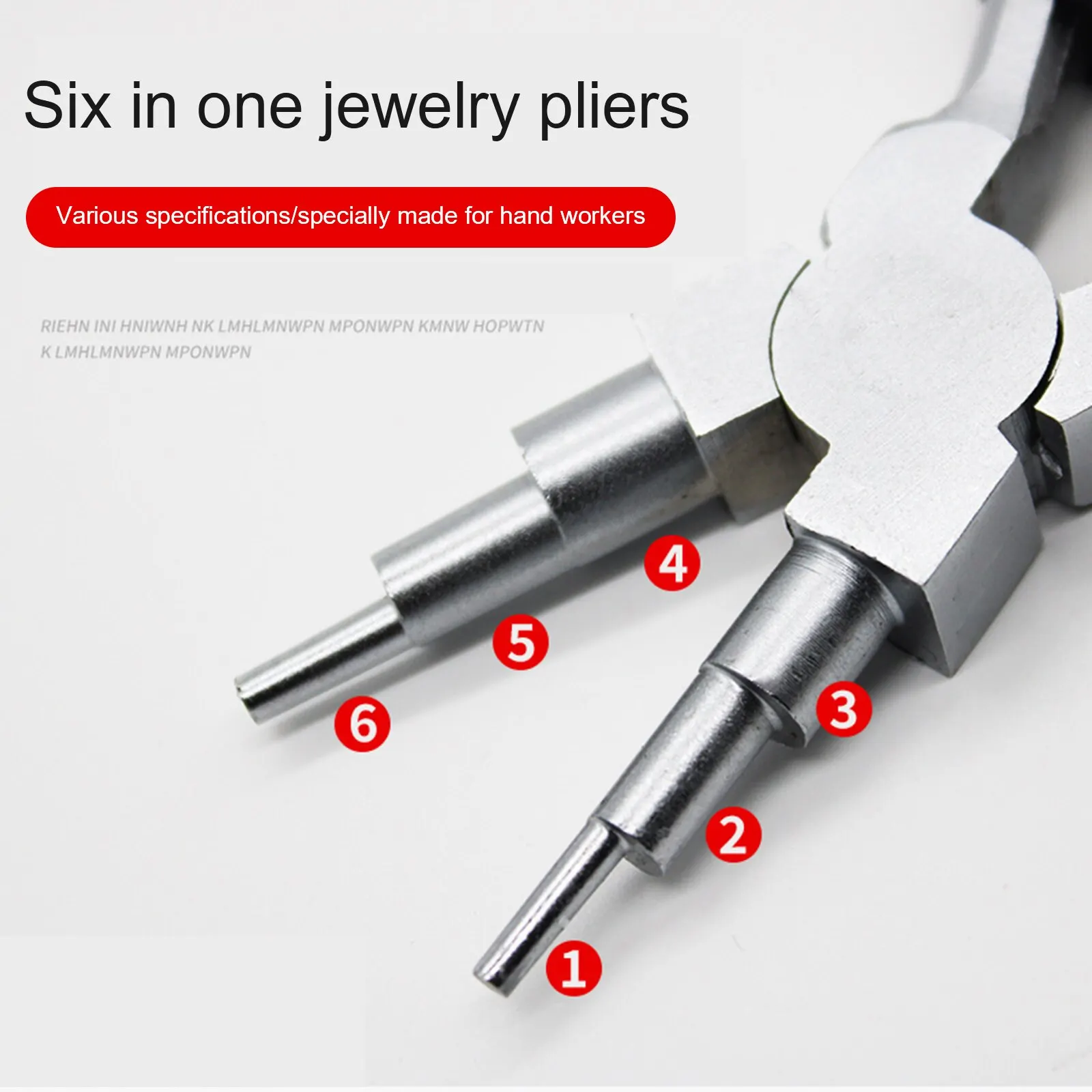 Петли для изготовления ювелирных изделий 3 ступени 6 в 1 размеры 2 - 9 миллиметров |