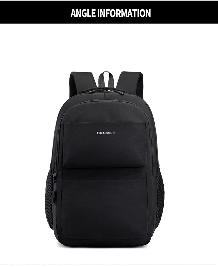 Men Backpack School Bag Waterproof Nylon New Schoolbag Business Laptop Polyester Bag 14 Shoulder Bag 15.6 Inch Computer Packsack