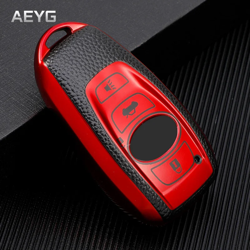 

Кожаный чехол для автомобильного ключа из ТПУ для Subaru Forester XV Outback BRZ WRX STI Legacy Impreza Crosstrek защитные аксессуары для ключей